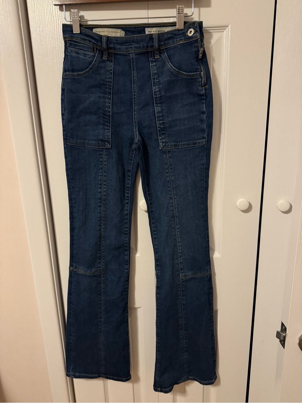 Pilcro and the Letterpress High-Rise Bootcut Jeans Women’s Size 26 Dark Wash